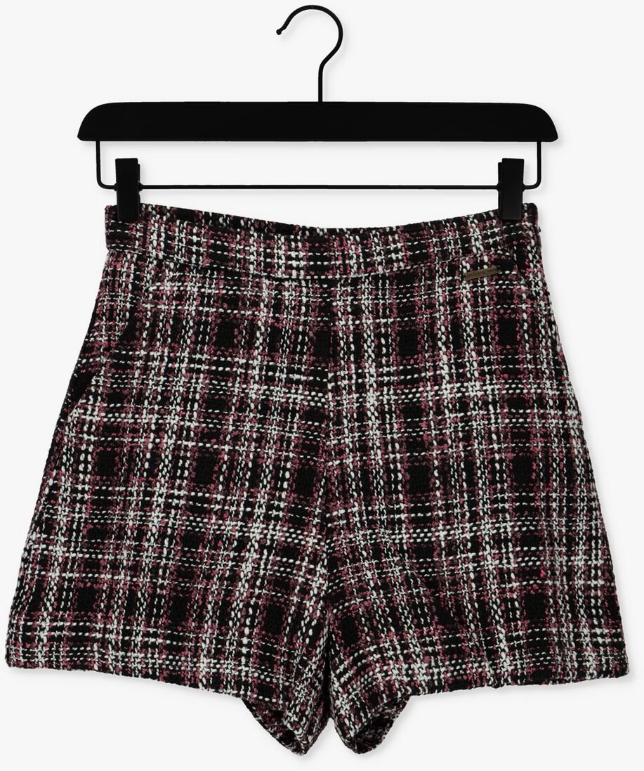 COLOURFUL REBEL roze colourful rebel shorts kendall boucle check short