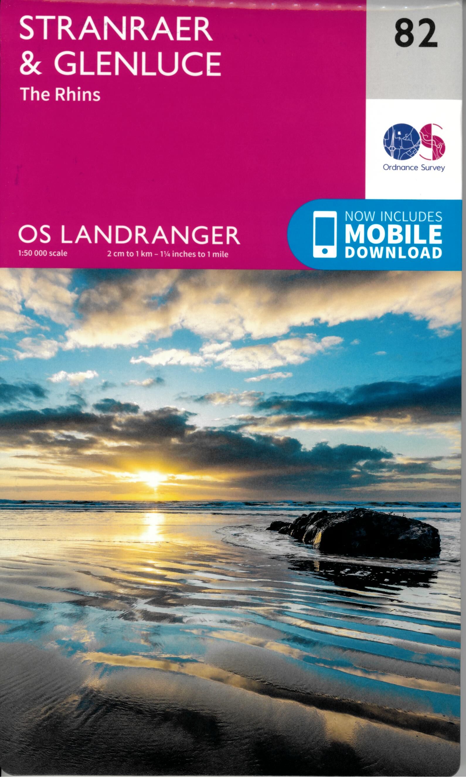 ORDNANCE SURVEY - 82 GB STRANRAER GLENLUCE 1 50 000