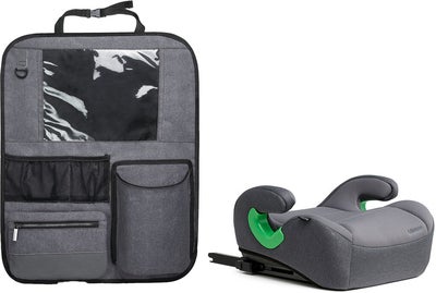 Beemoo Raise 2 i-Size Beltepute ISOFIX inkl. Beemoo Deluxe Sparketrekk med Oppbevaring, Mineral Grey