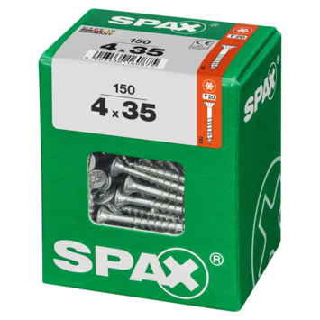 Spax schroef T-Star Plus geel 4x35 mm 150 stuks