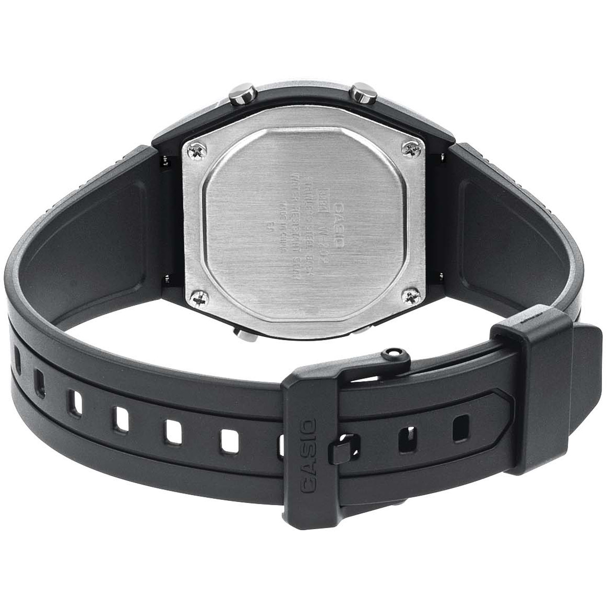 Montre CASIO VINTAGE homme bracelet résine noir