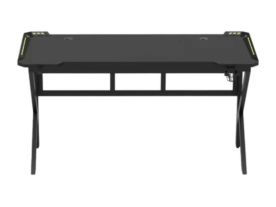 Bureau gamer LED carbone porte-gobelet design ergonomique 120x60 LIMON