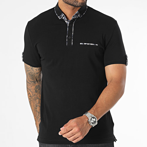 Polo Manches Courtes Noir