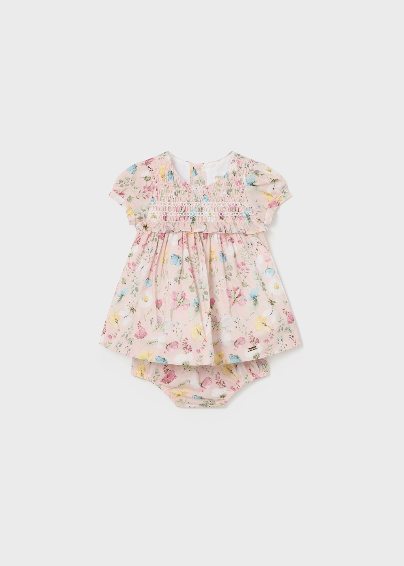Vestido para recém-nascido Better Cotton Jade com capa para fralda