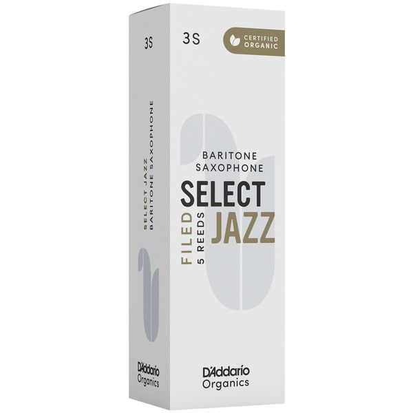 DAddario Woodwinds Organic Sel. Jazz Filed BAR 3S