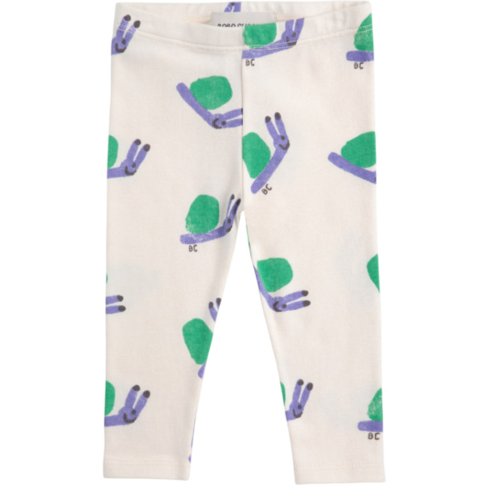 Køb Bobo Choses Offwhite Funny Snail All Over Leggings