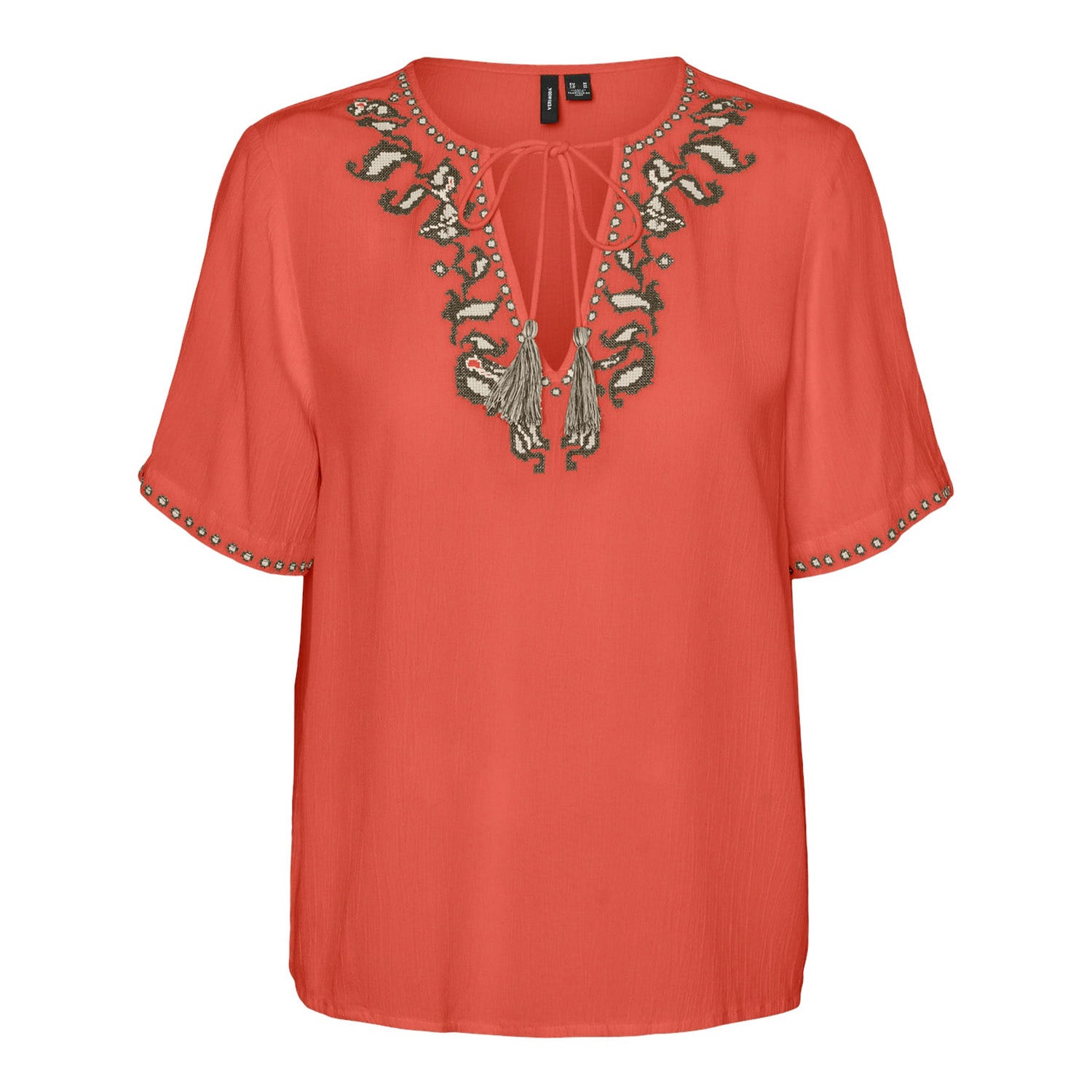 Vero Moda  Svella Short Sleeve V-Neck Top