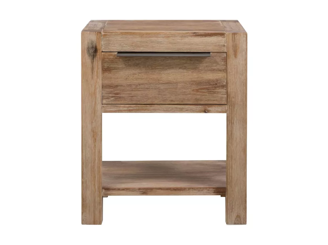 Tables de chevet avec tiroirs 2 pcs 40x30x48 Bois d'acacia