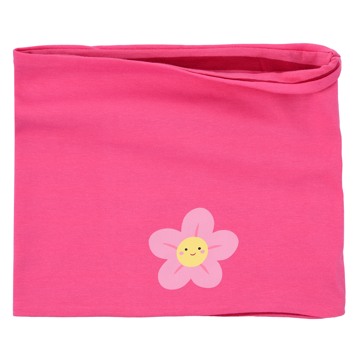 Topolino Mädchen Rundschal mit Blumen-Motiv pink