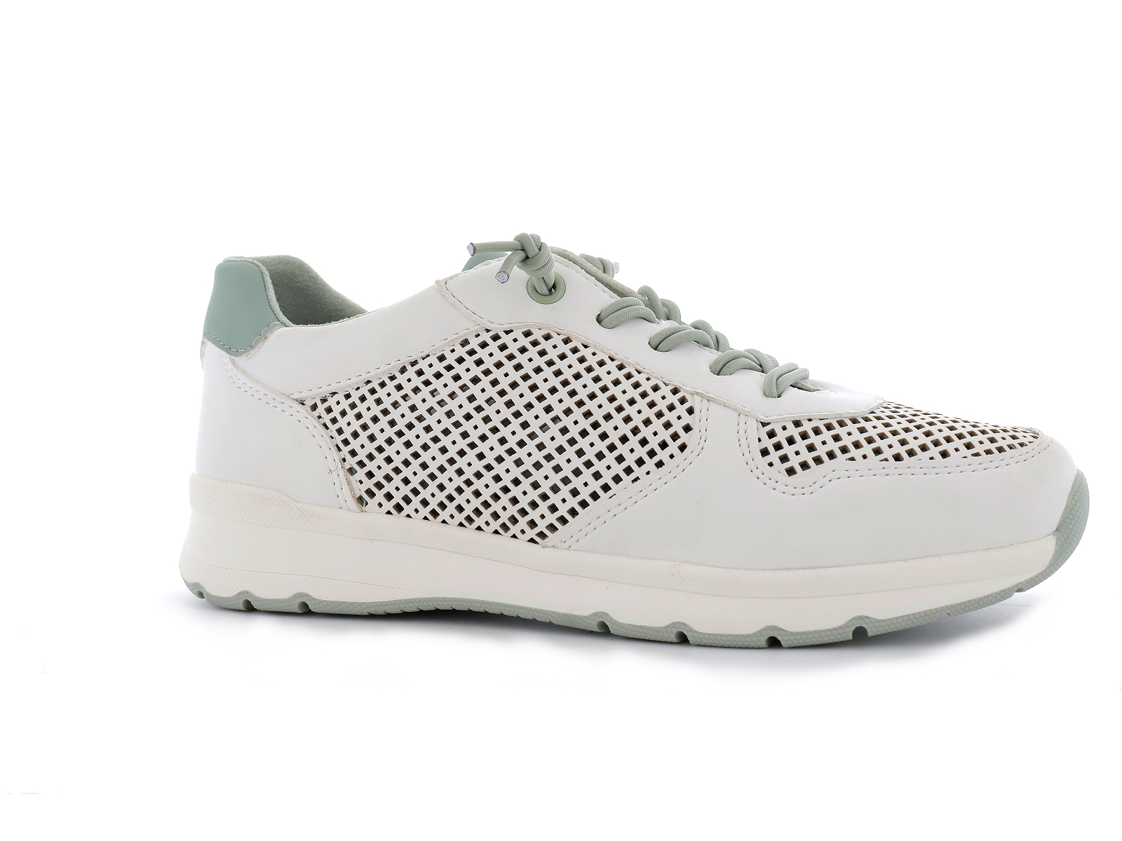 Jana  shoes-23668 Synthétique Blanc Vert