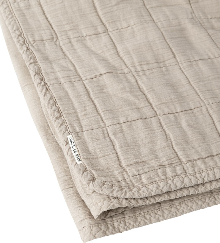 Studio Feder Faye Sengetæppe - Beige Beige