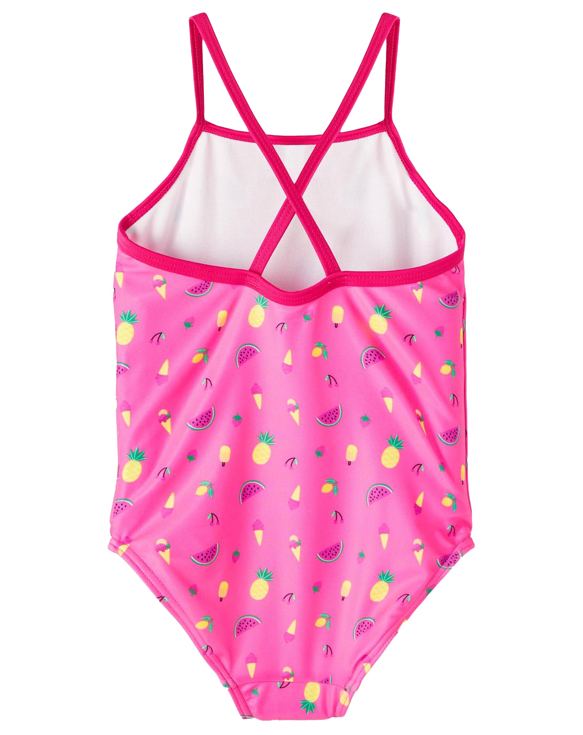 Badeanzug NMFZIZA AOP in sangria sunset