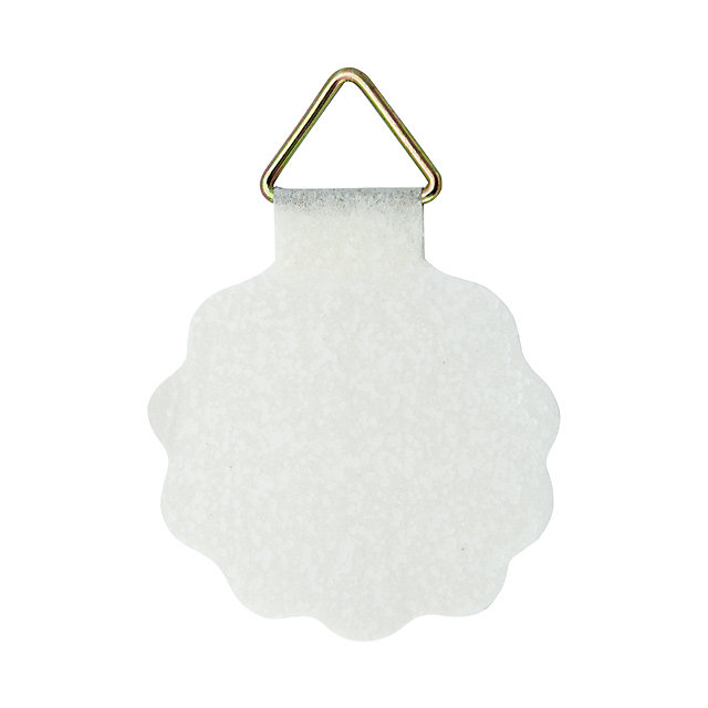 Attache papier gommée ø30 mm blanc, lot de 5