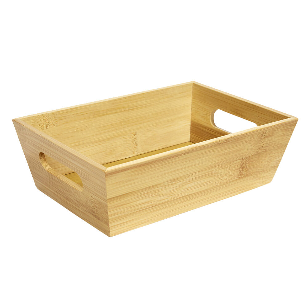 Panière de rangement bambou 22x15xH6,5cm