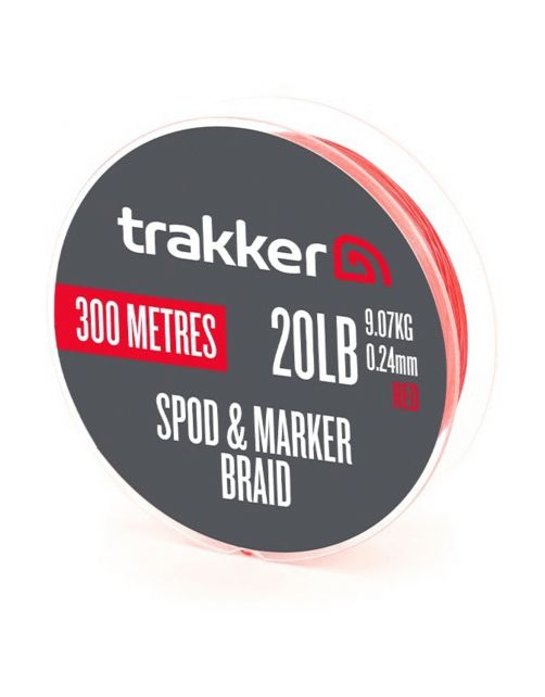 Trakker Spod Marker Braid Red 9.07kg - Gevlochten lijn - 300 m 20 lb