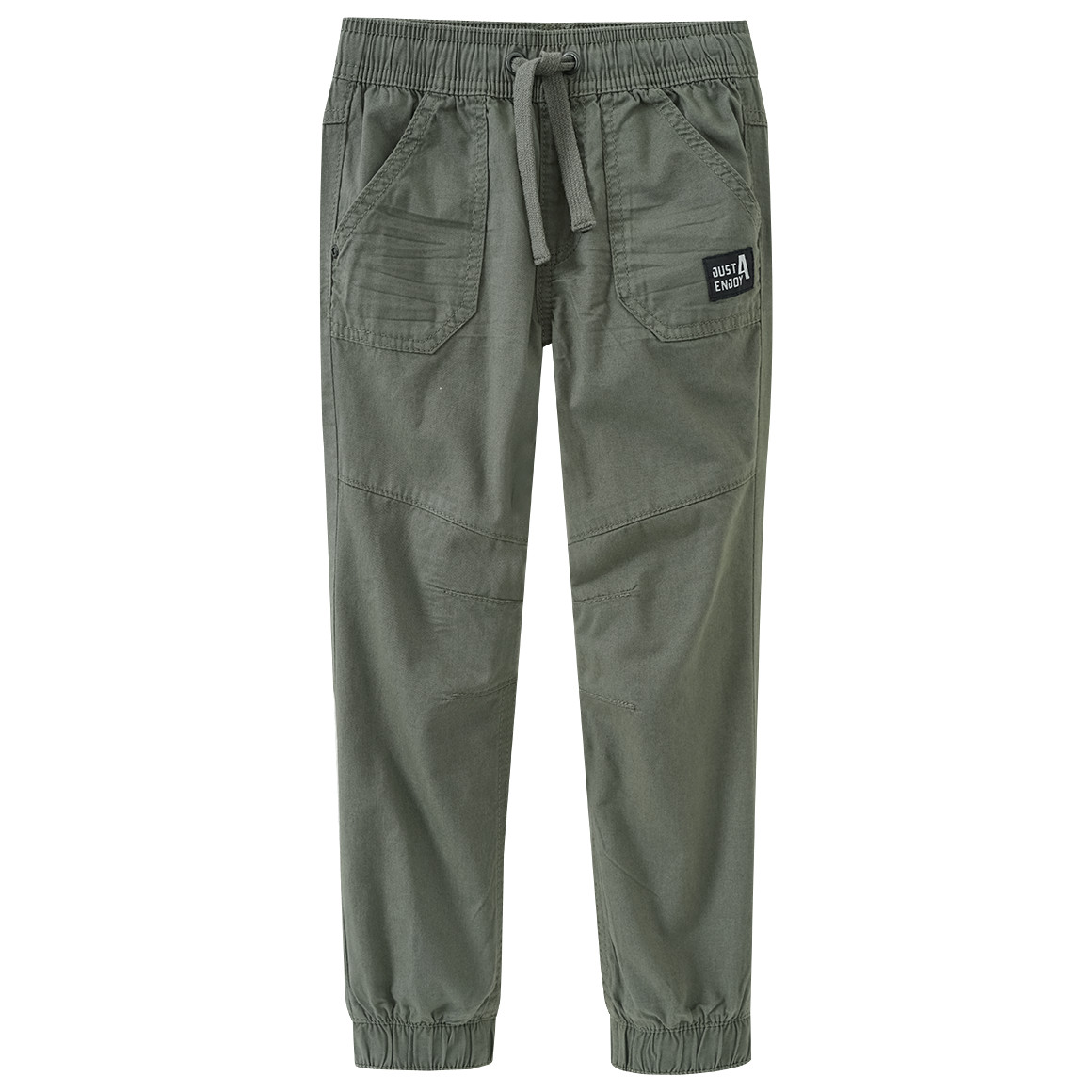 Jungen Hose zum Reinschlüpfen oliv
