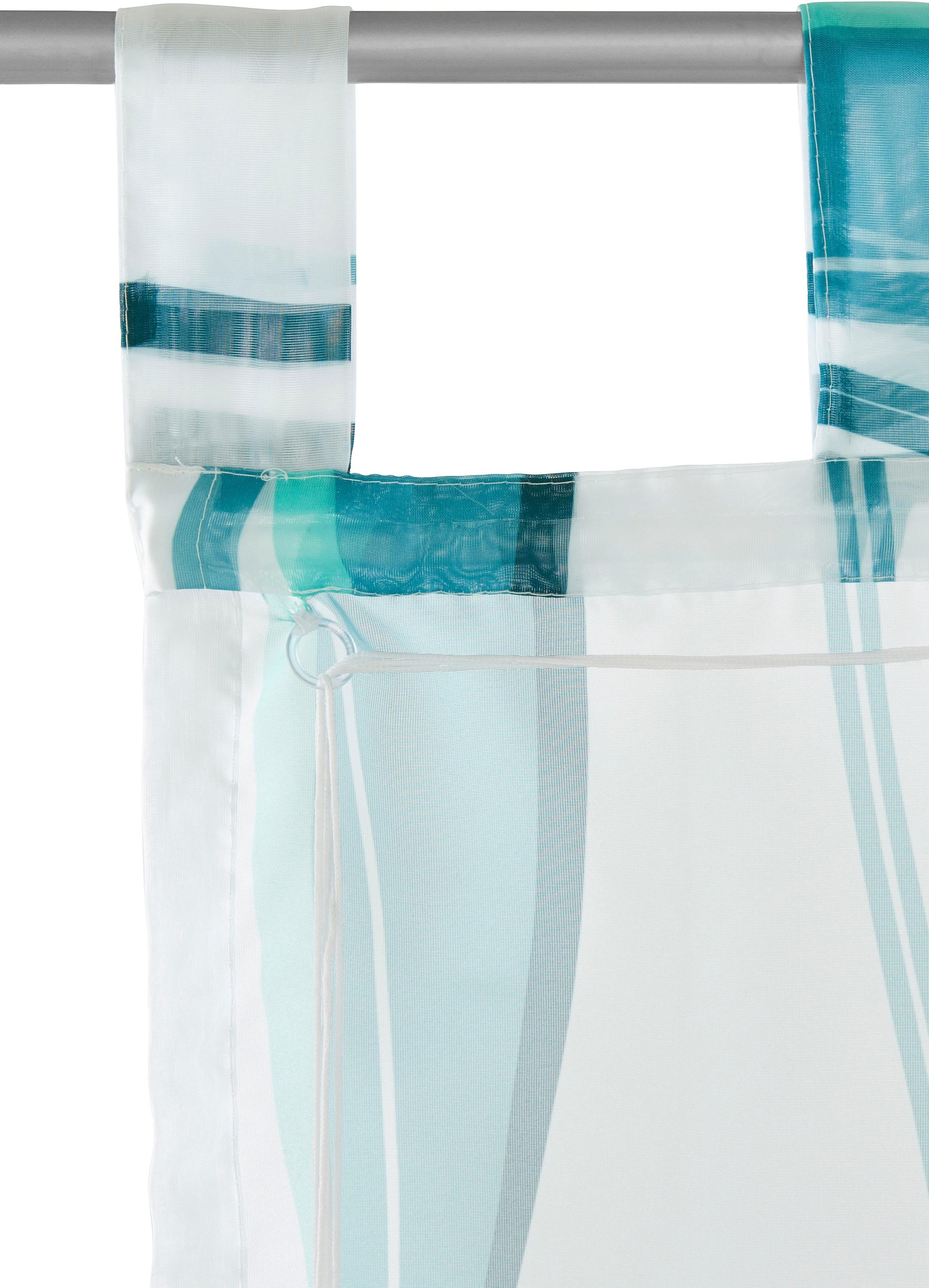 my home Raffrollo »Dimona« mit Schlaufen Transparent, Voile, Polyester