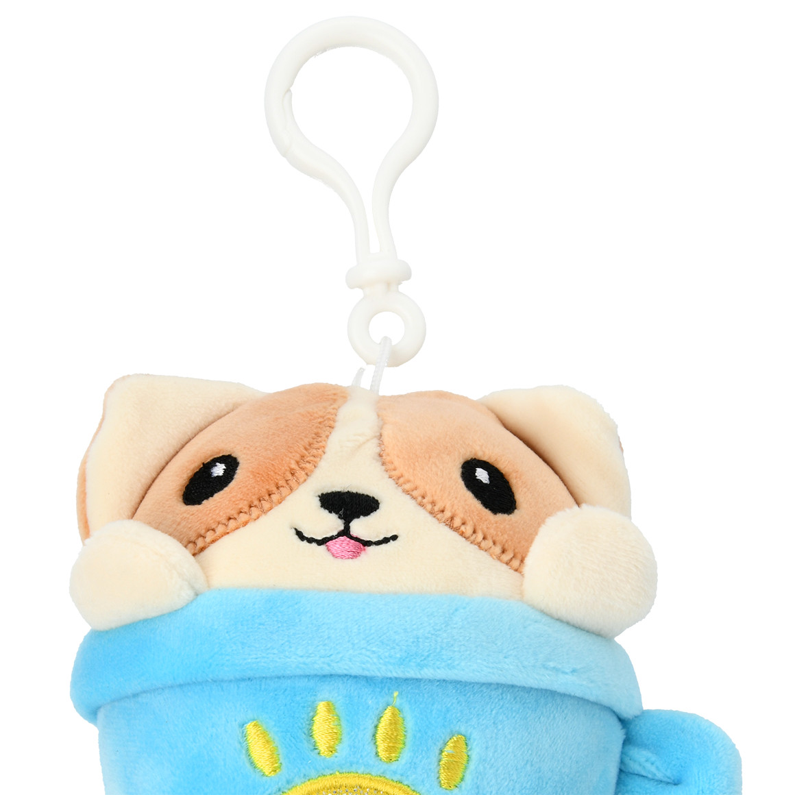 Topolino Teacup Friends Plüschtier mit Clip blau / cremeweiss