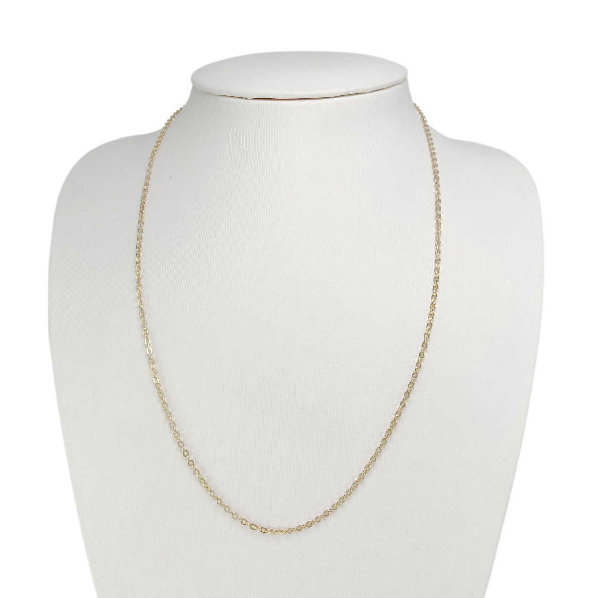 Chaine d'occasion or 750 jaune maille forçat 54 cm