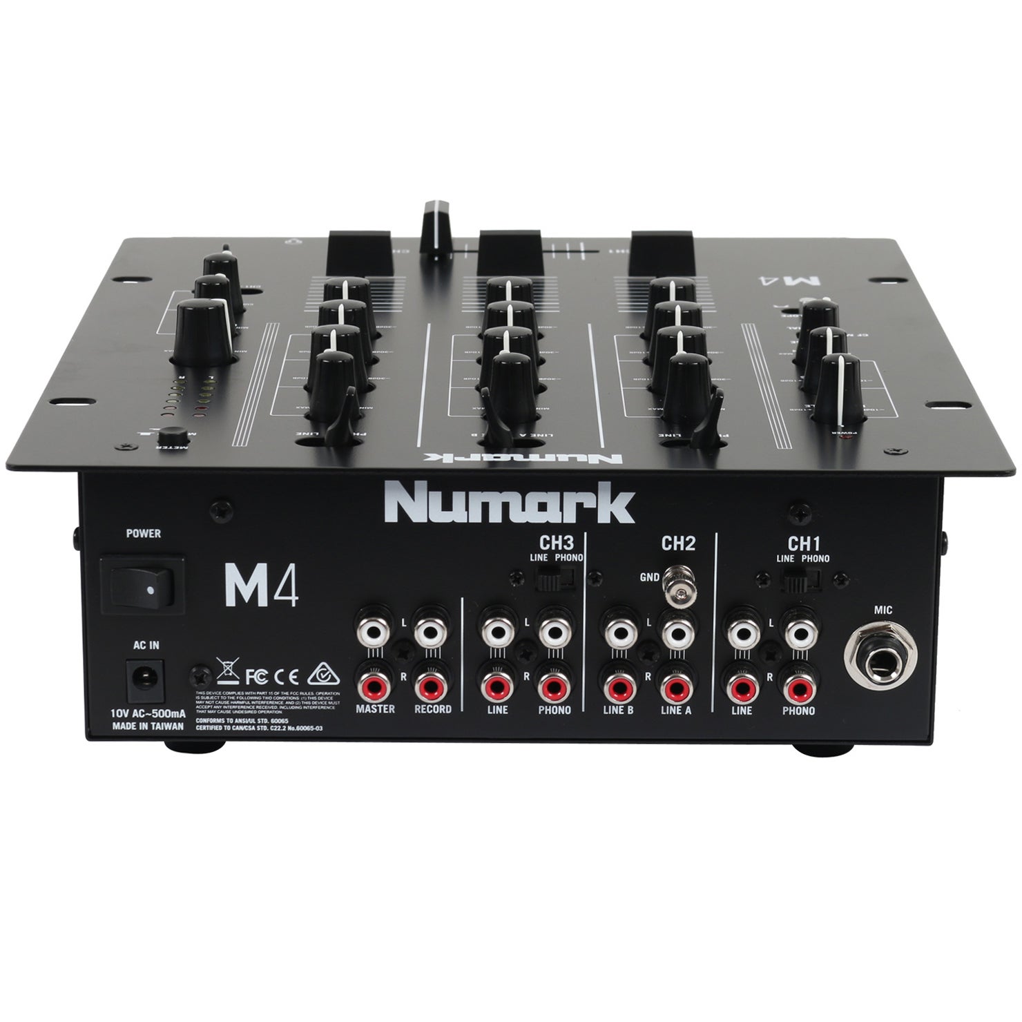 Numark M4 Total Black 3-kanaals scratch mixer