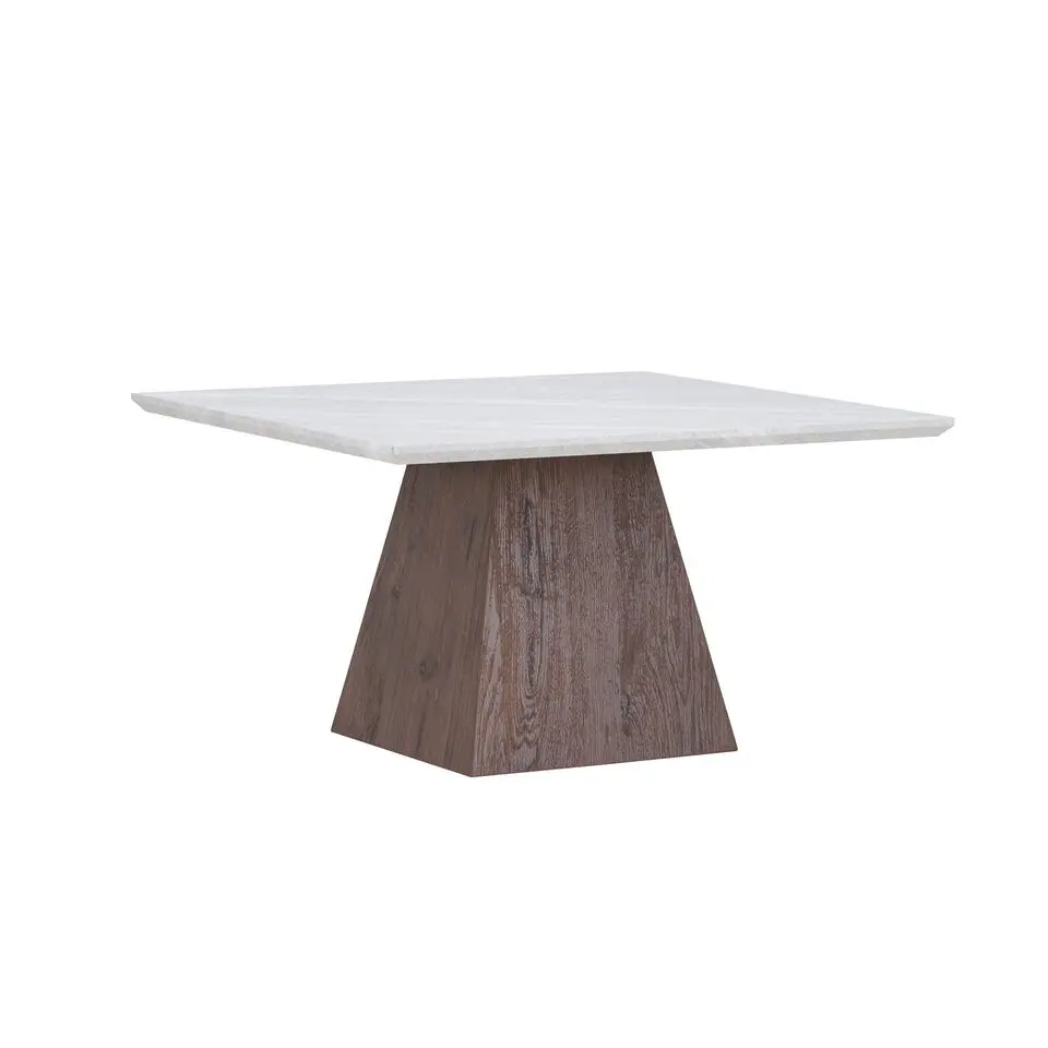 Salontafel Vierkant - Lichtgrijs MDF - 80x80x45cm - Cael