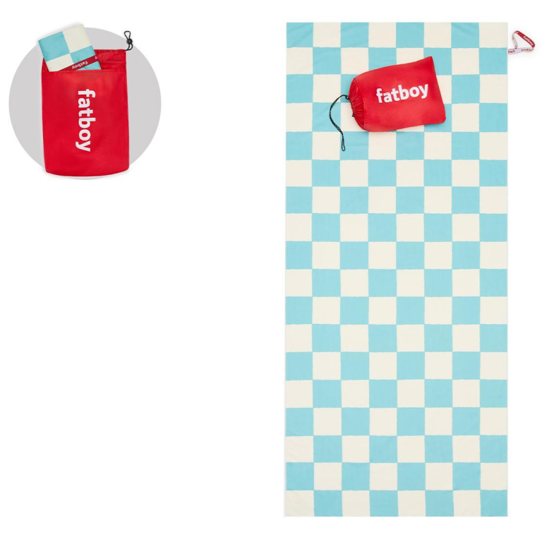Fatboy Beach Baggy XL strandlaken 200x90 Chess Azur