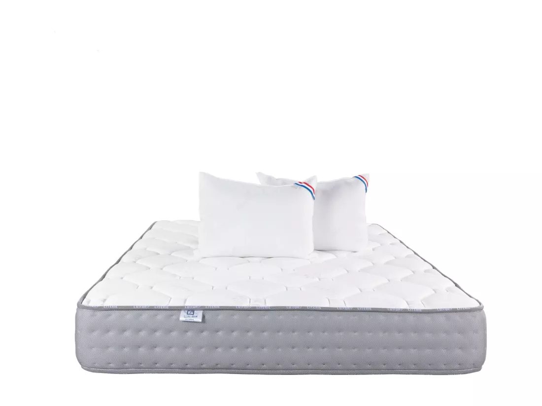 Matelas 160x200 cm, Zen, 20 cm, mémoire de forme, ferme + 2 oreillers