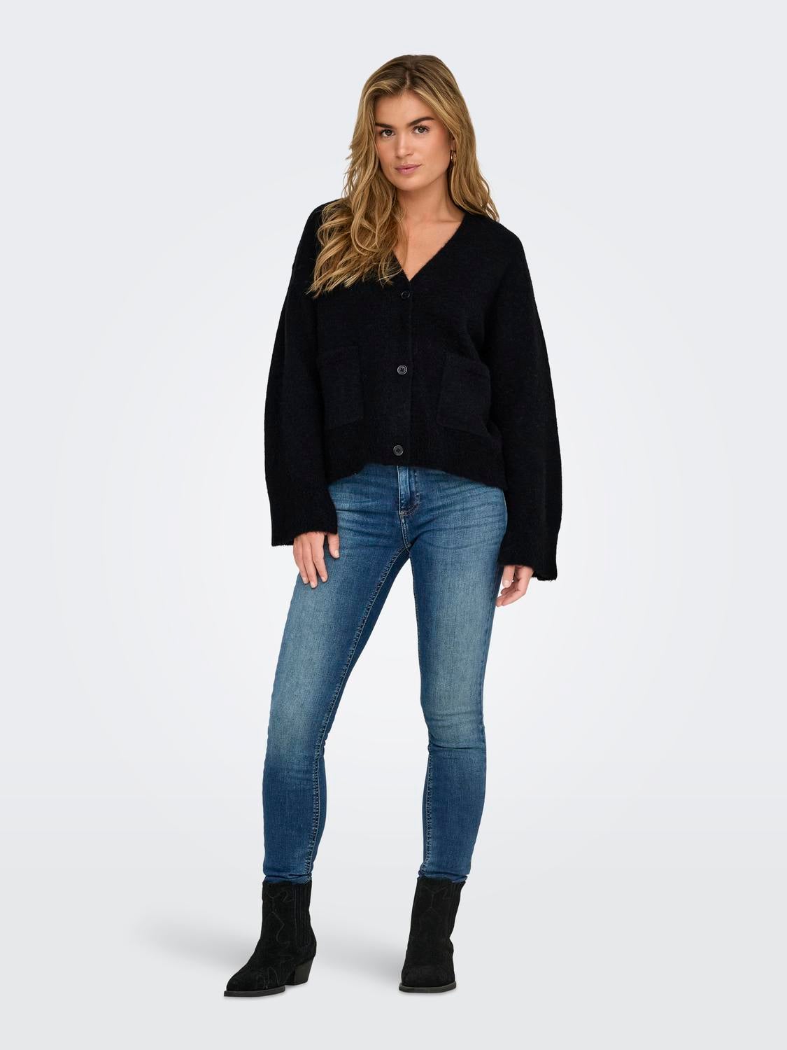 ONLALLISON Strickjacke Black
