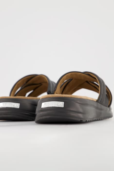 Caprice Leder-Pantoletten, Climotion, Weite H