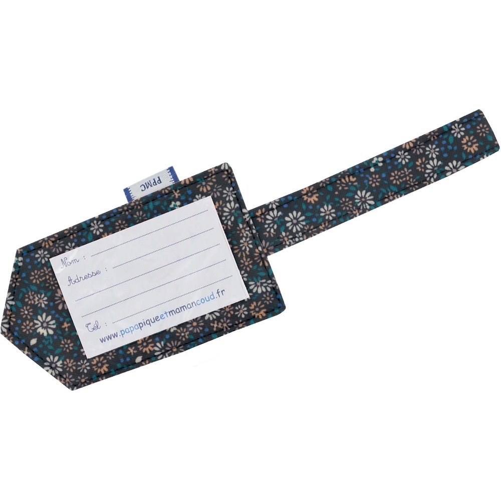 Etiquette Bagage Paquerette Marine