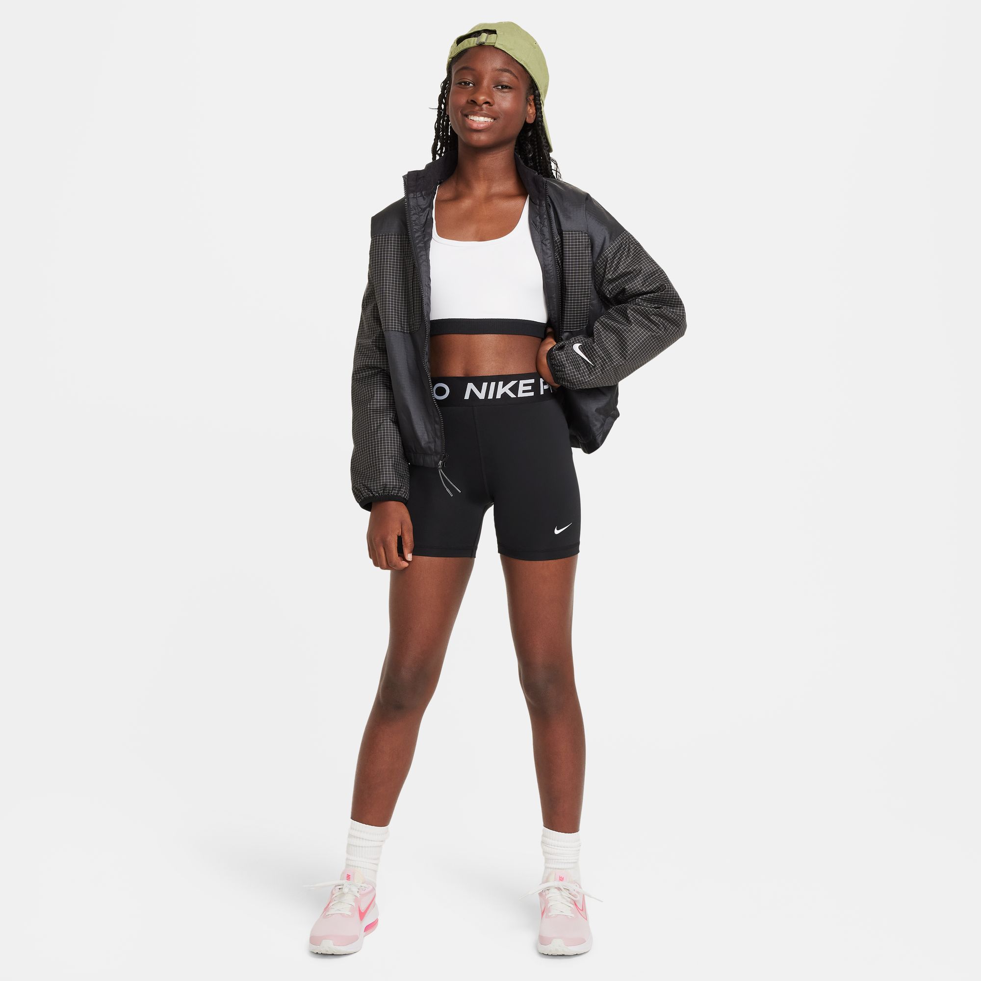 Pro Dri-FIT Shorts Jente 010/Black/White