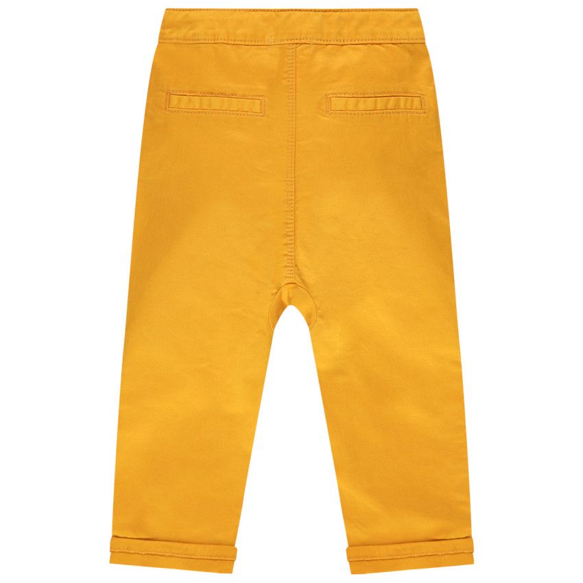 Pantalon en toile surteint à poches passepoilées - Multicolore