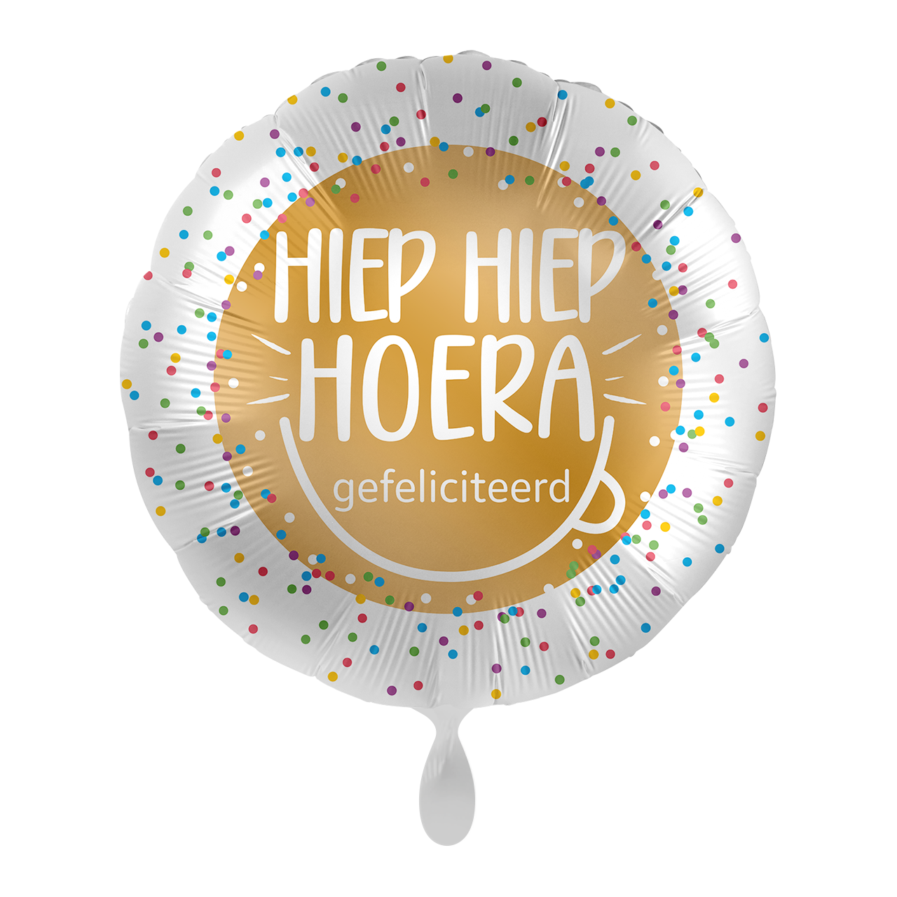 Helium Ballon HIEP HIEP HOERA gefeliciteerd