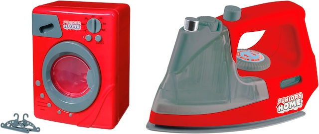 Happy People Kinder-Haushaltsset »Waschmaschine und Bügeleisen« mit Licht- und Soundeffekt