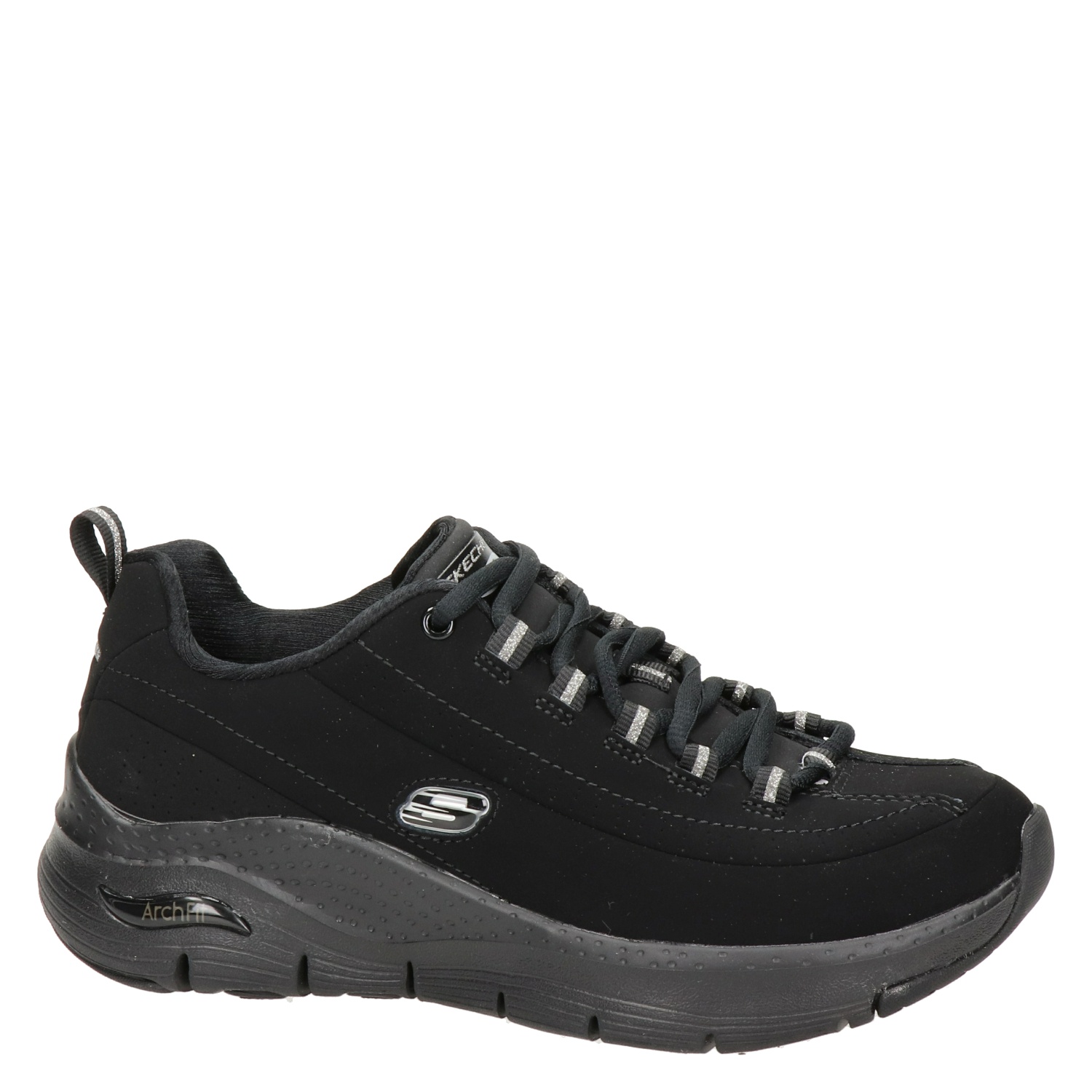 Arch Fit Metro Skyline dames sneaker Skechers Zwart