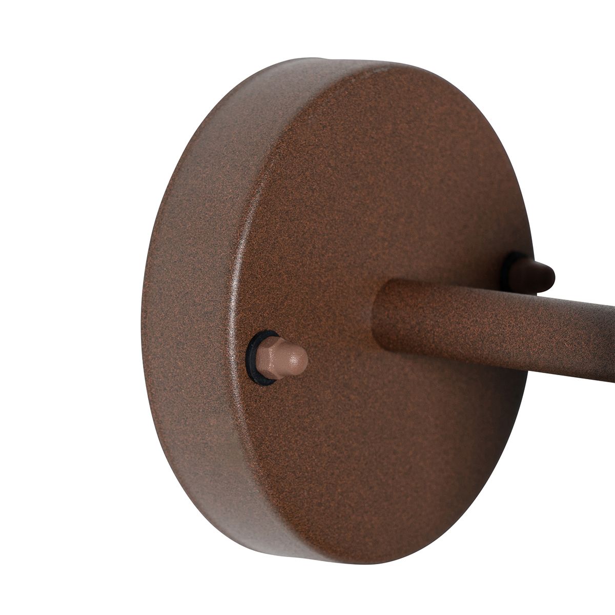 Industriële buitenwandlamp roestbruin rond IP44 - Natas