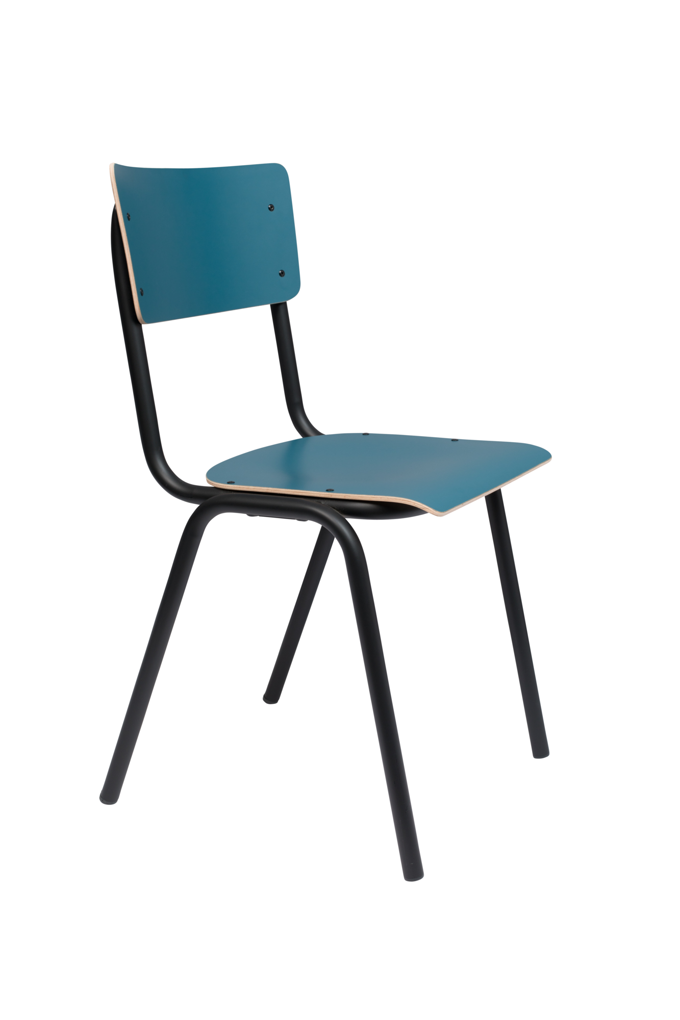 Eetkamerstoel Back To School Matt blauw (set van 4)