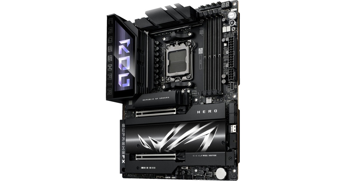 ASUSROG CROSSHAIR X870E HERO socket AM5 moederbord  (5Gb-LAN,  2,5Gb-LAN, Wi-Fi 7, BT, Sound, ATX)