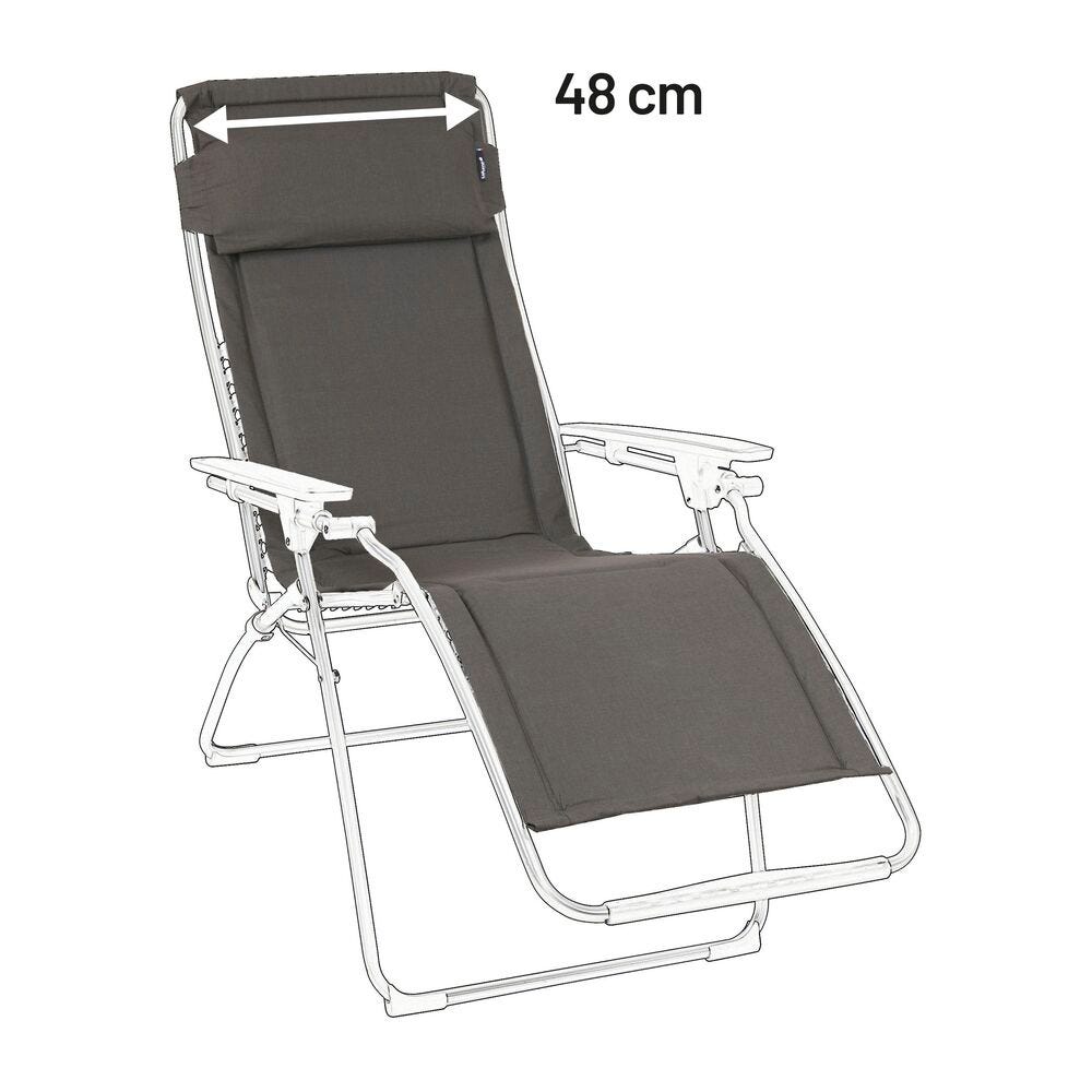 Relaxliege Ersatzteilset - 48 cm Rsx/Futura Polycotton Grau Ardoise