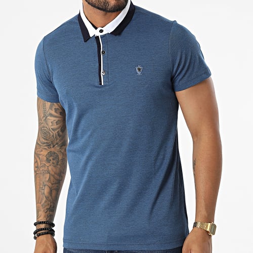 Polo Manches Courtes 570 Bleu  Chiné