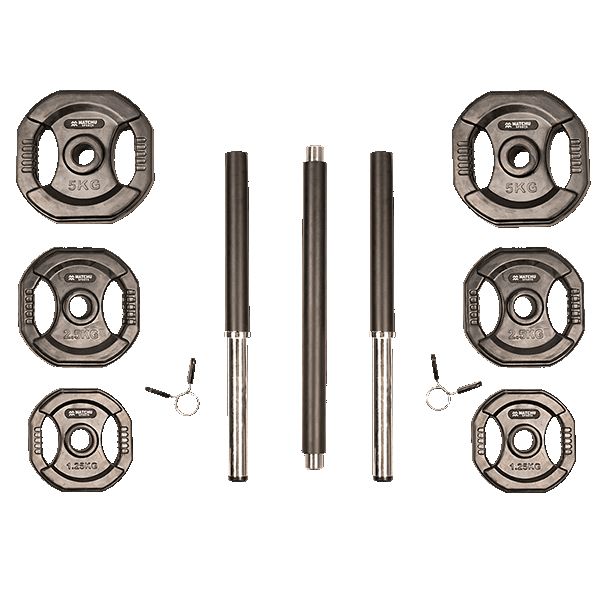 Matchu Sports - Aerobic Langhantel Set I Hantelset mit Langhantelstange 20 KG