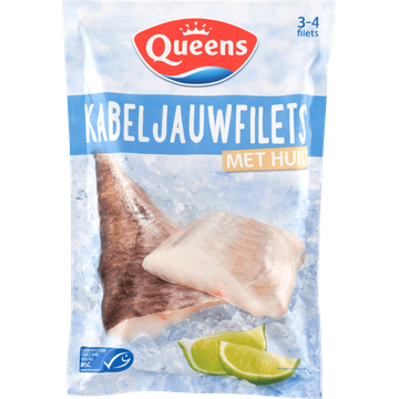 Queens Kabeljauwfilets met Huid 375 g