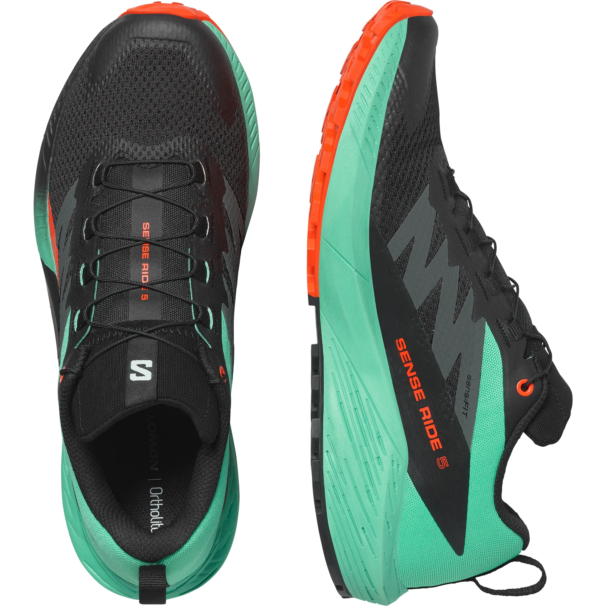 Salomon Sense Ride 5 Black / Bay / Cherry Tomato