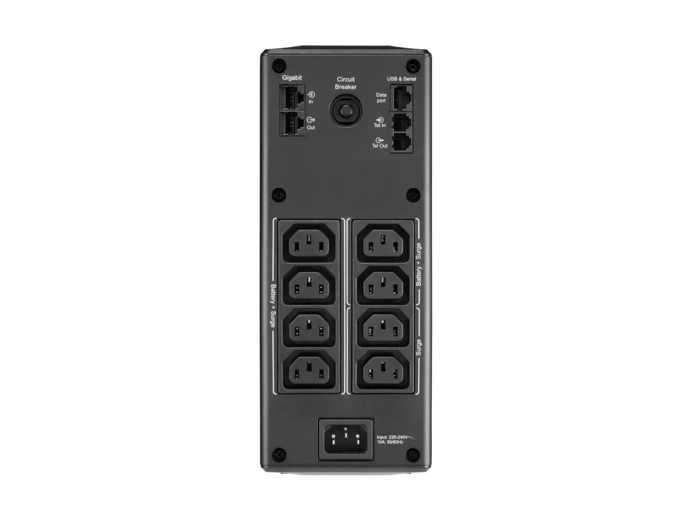 APC Back-UPS Pro BR1600MI - UPS - AC 230 V - 960 Watt - 1600 VA - USB - output-stikforbindelser: 8 - sort