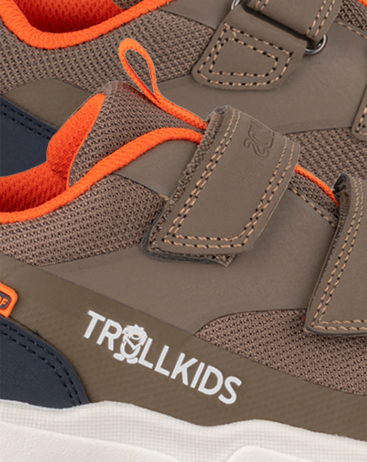 TrekkingschKids PREIKESTOLEN in mocca brown/glow orange/dark navy