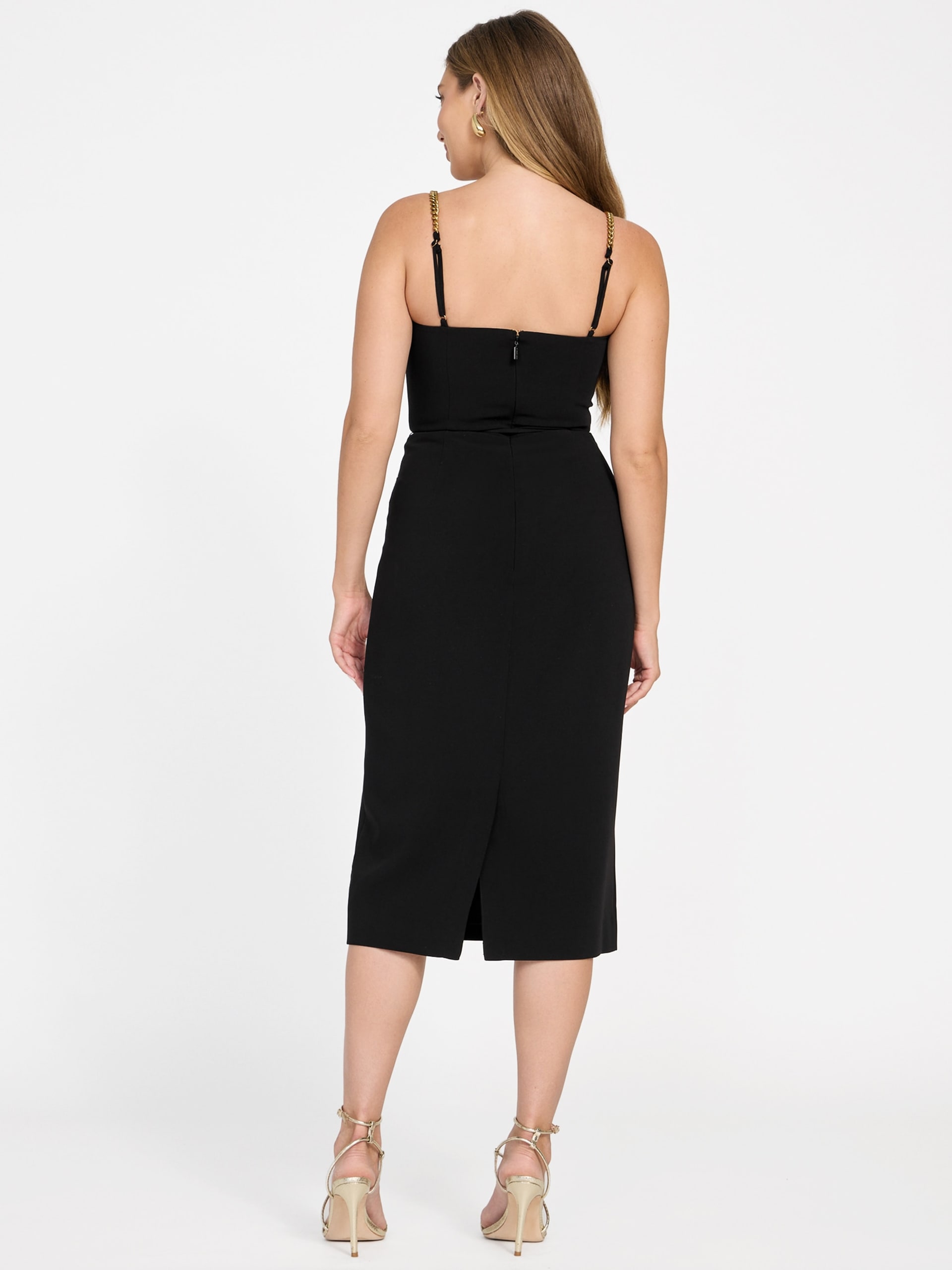 Vestido Eco Ella com Alças em Corrente