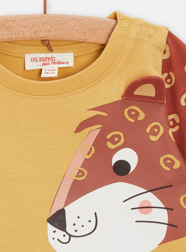 T-shirt safran à motif savane pour bébé garçon