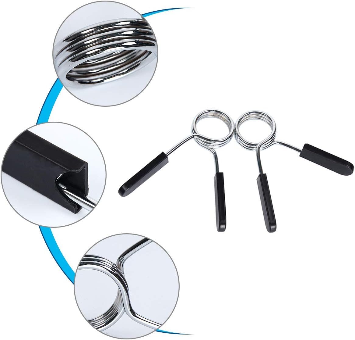 Presilhas para levantamento de peso 2x 25mm (par) Ozio Fitness