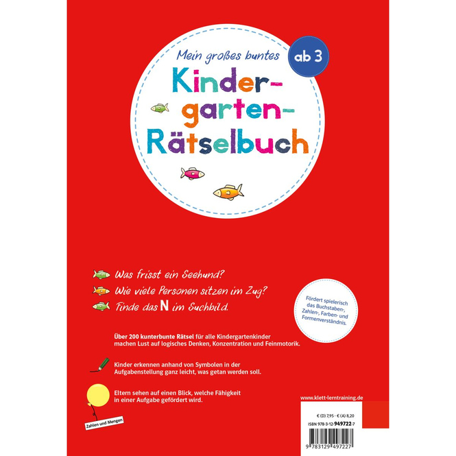 Mein großes buntes Kindergarten-Rätselbuch