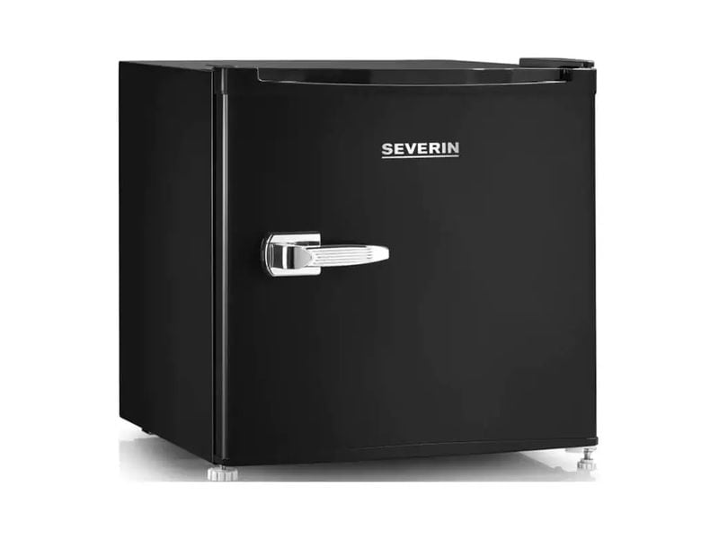 Severin Kühlschrank GB 8880 Schwarz, Rechts Retro-Mini-Kühl-/Gefrierbox